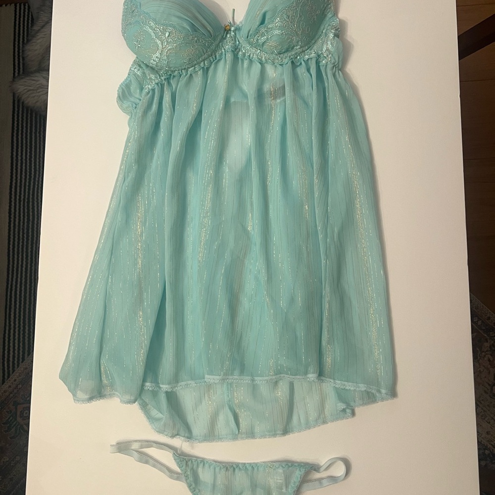 Aqua Lingerie Set